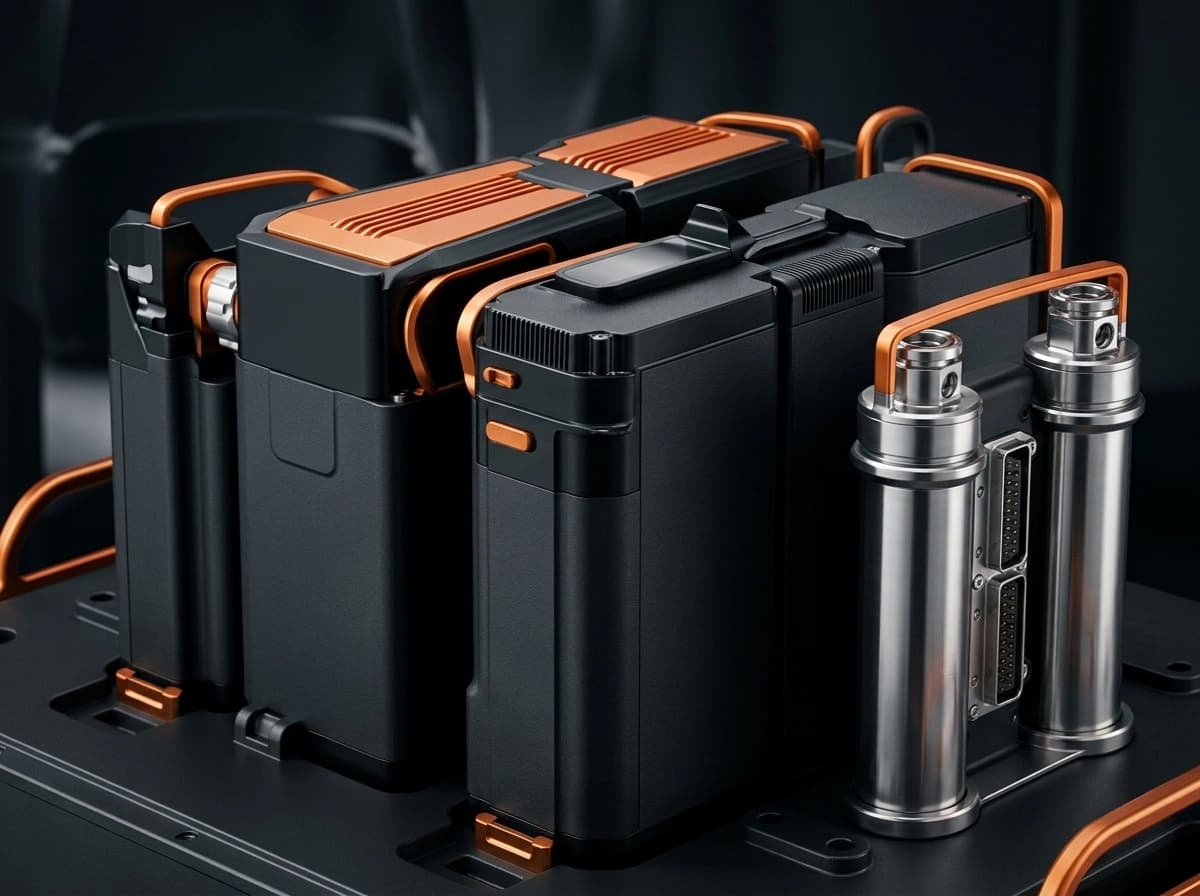 Modular high-density battery power packs and thermal cooling architecture